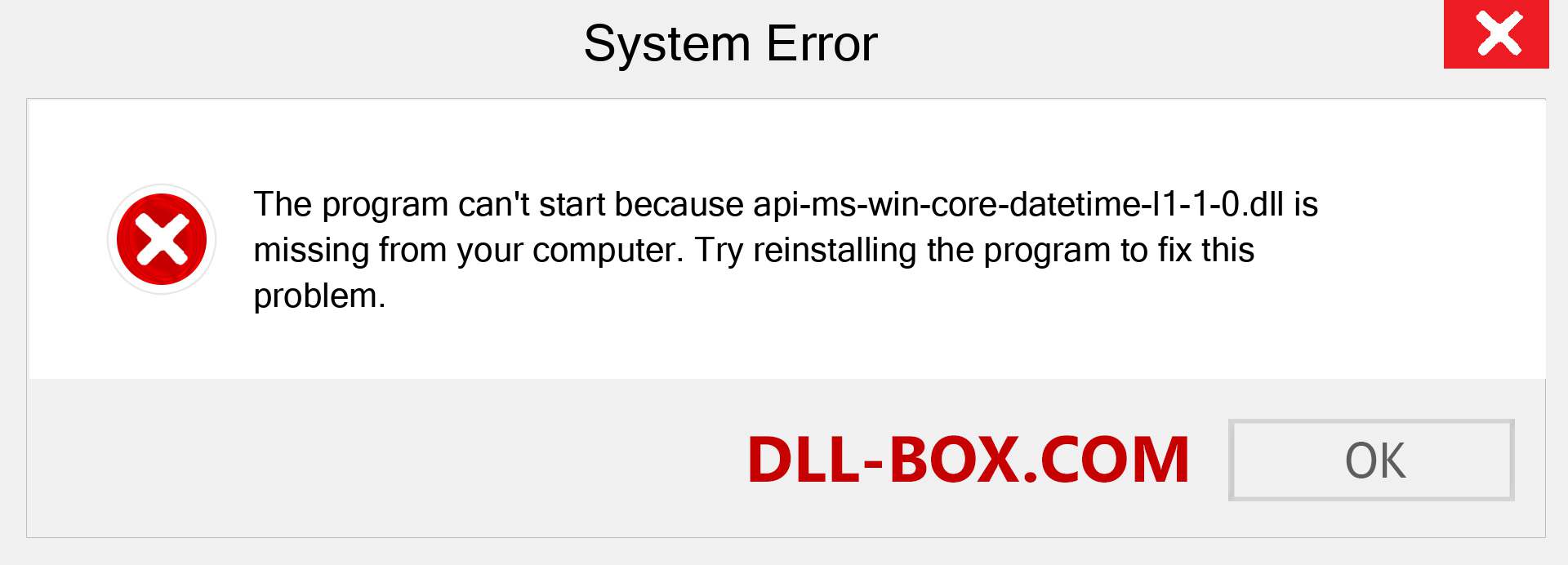 api-ms-win-core-datetime-l1-1-0.dll file is missing?. Download for Windows 7, 8, 10 - Fix  api-ms-win-core-datetime-l1-1-0 dll Missing Error on Windows, photos, images
